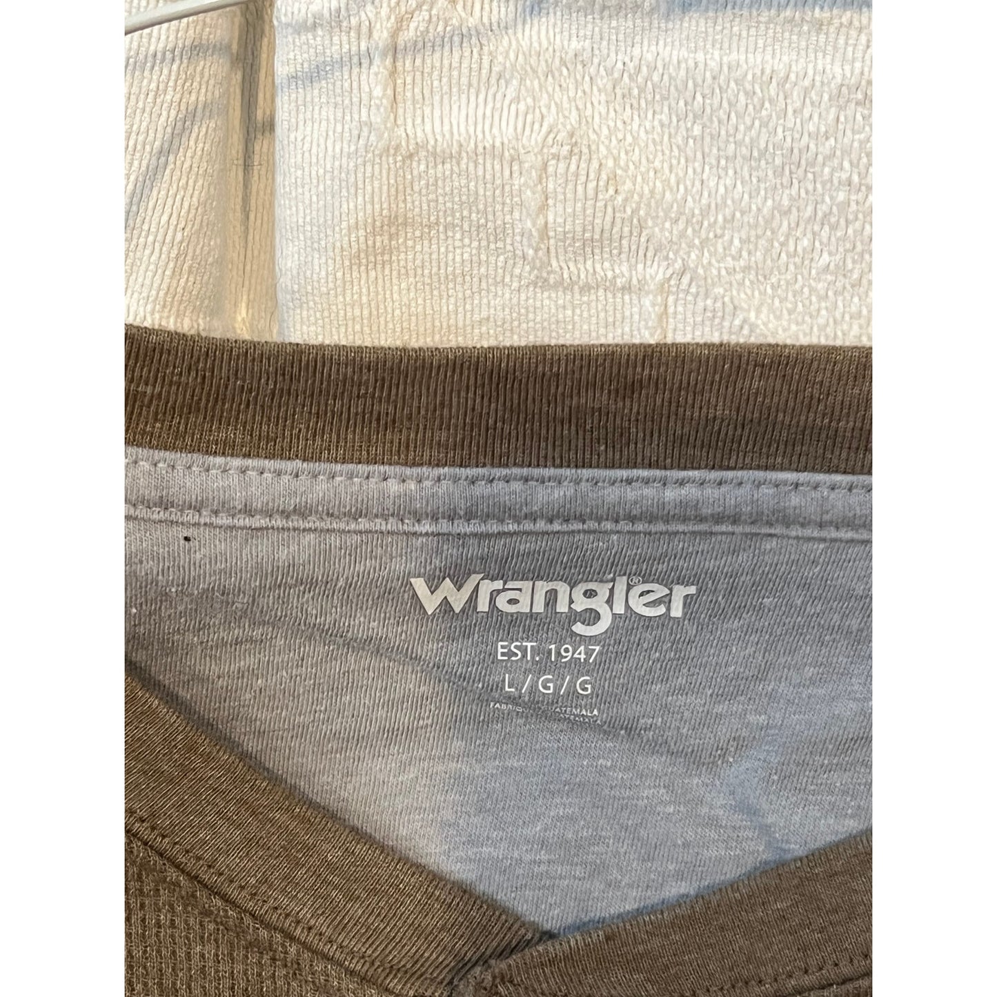 Wrangler Hombre 1/4 Botón Manga Larga Térmica para Hombre Grande
