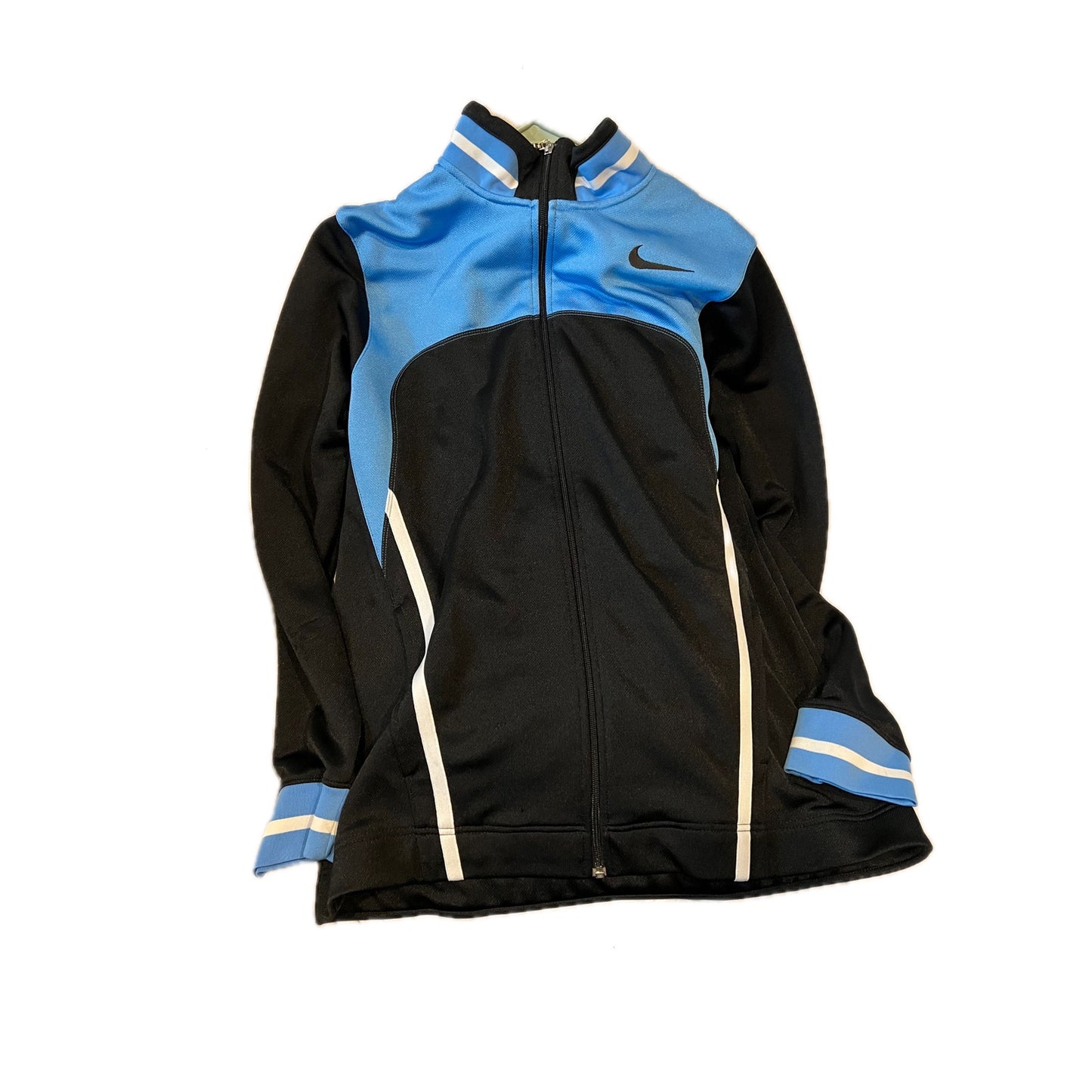 Vintage Nike Black Baby Blue Full Zip Track Jacket Mens L