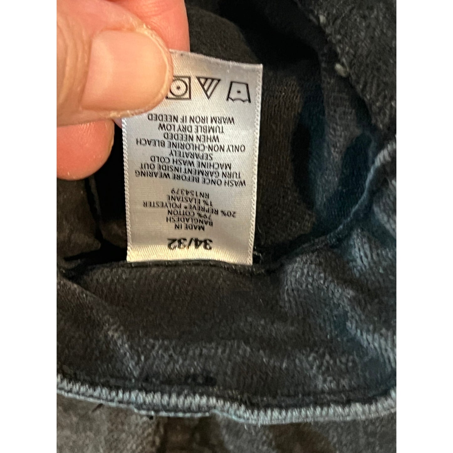 Aeropostale Skinny Black Jeans Mens 34x32