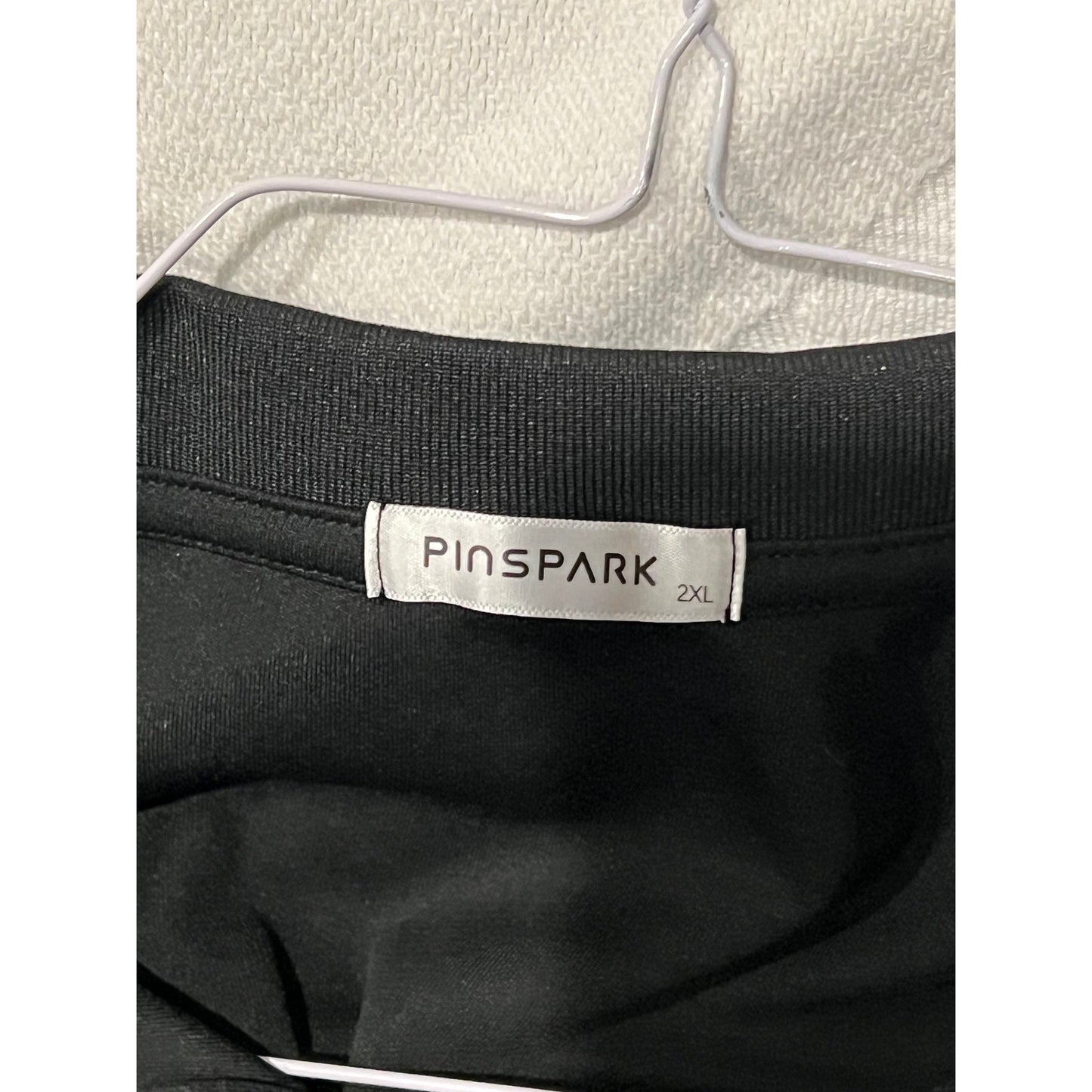 Pinspark T-shirt de sport noir à manches longues pour femme taille 2XL