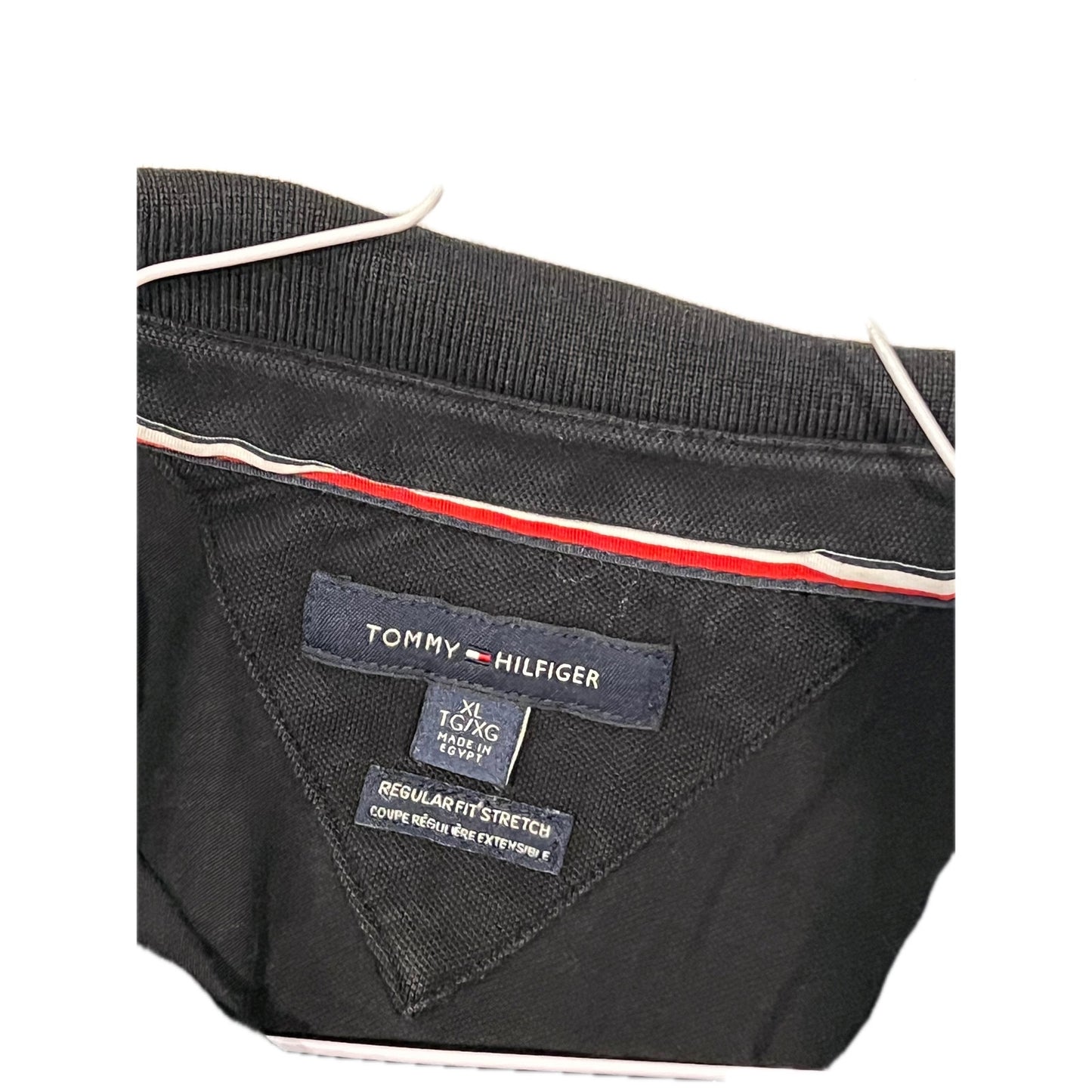 Tommy Hilfiger Black Polo Shirt Mens XL