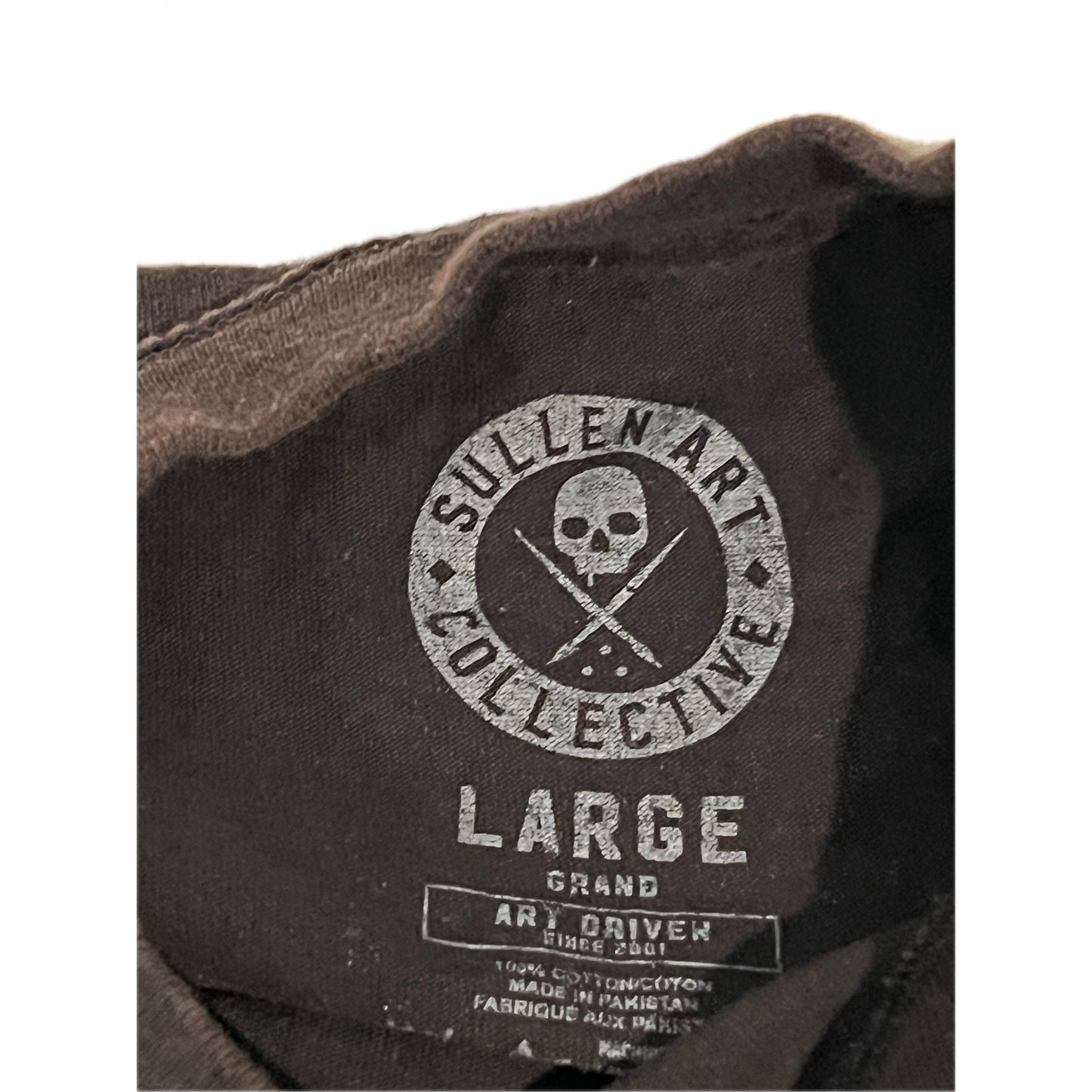 Sullen Art Collective Football Skull Black T-Shirt Mens Large
