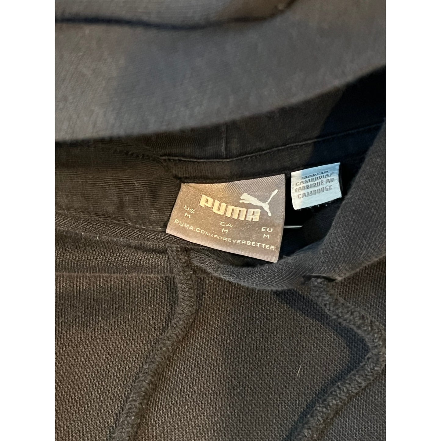 Puma – Sweat à capuche noir pour homme, taille M