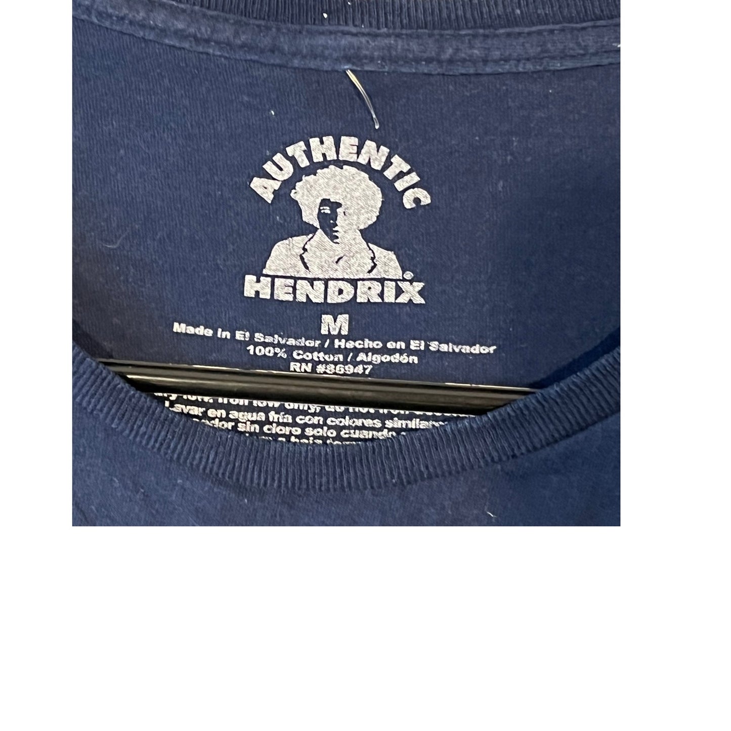 Jimi Hendrix Authentic Blue T-Shirt Mens M
