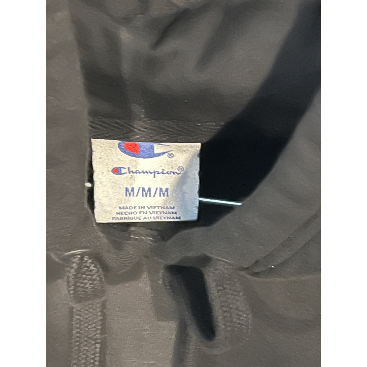 Champion Black Pullover Hoodie Mens Med