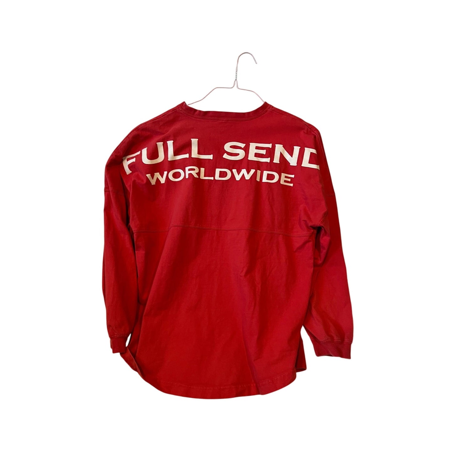 Full Send Worldwide Red Long Sleeve Cotton T-Shirt Mens M