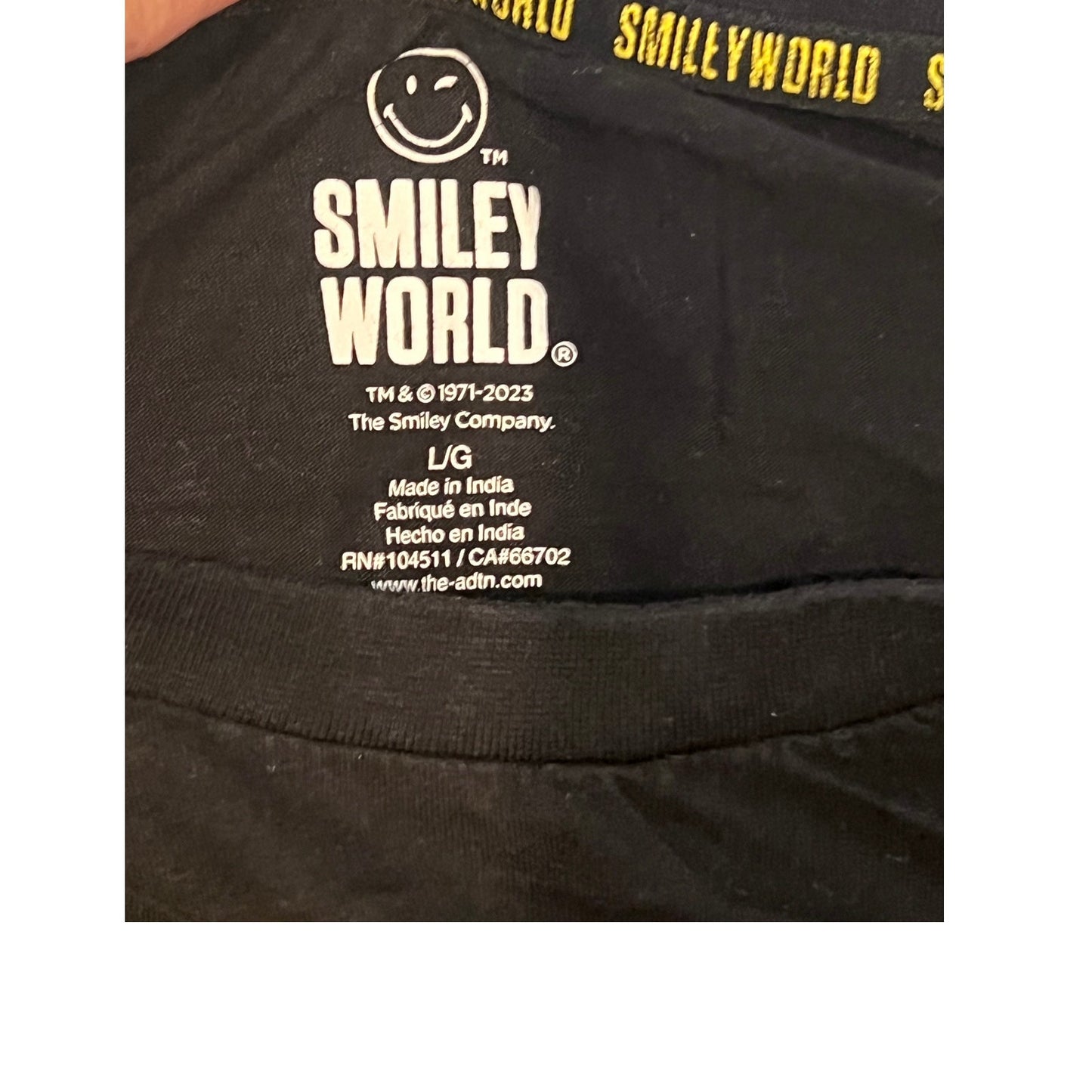 Smiley World Be Bold and Make Your Mark T-Shirt Mens L