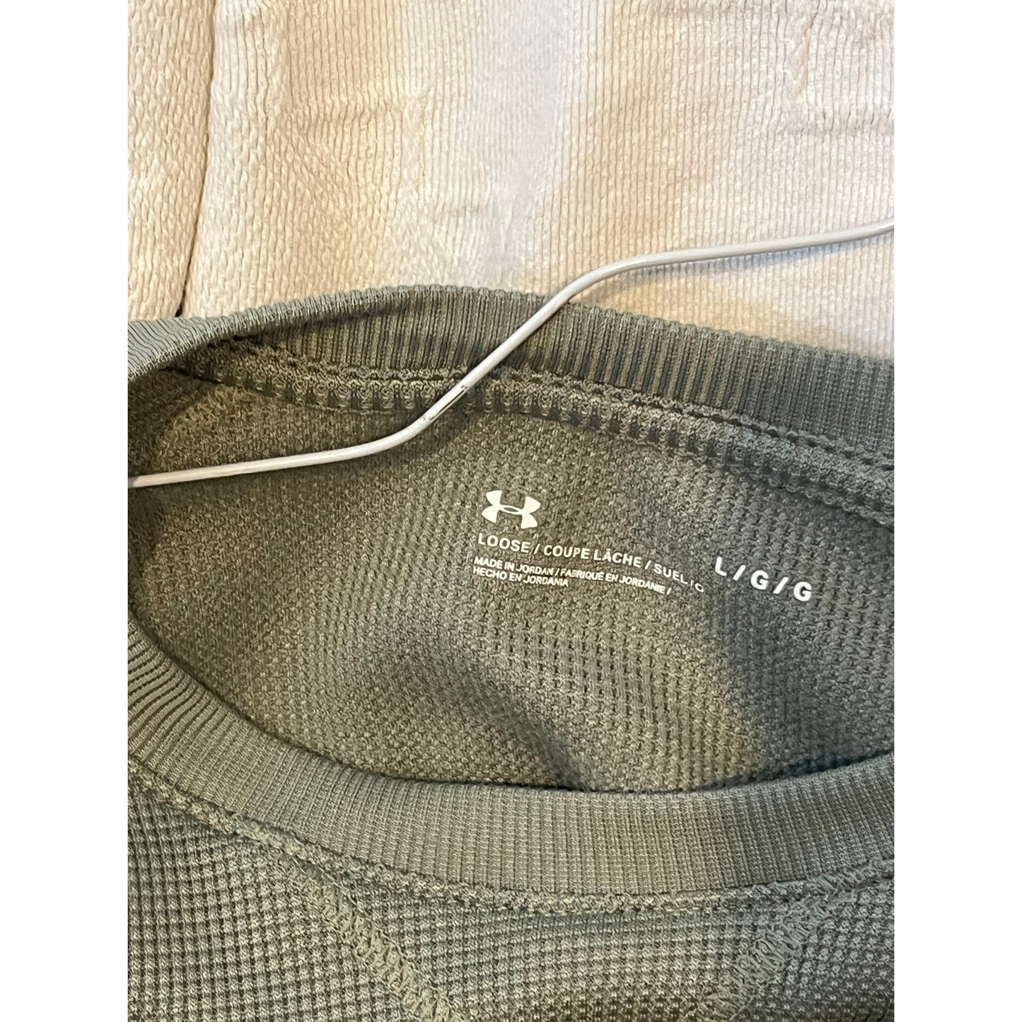 Under Armour Chemise Thermique Ample Vert Militaire Homme Large