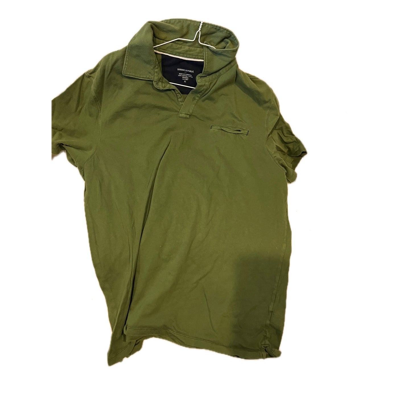 Banana Republic Green Polo Shirt Mens XL