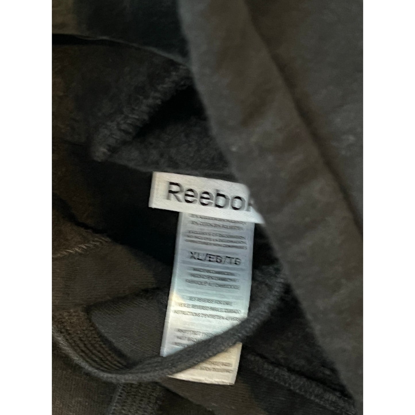 Reebok Black Hoodie Mens XL