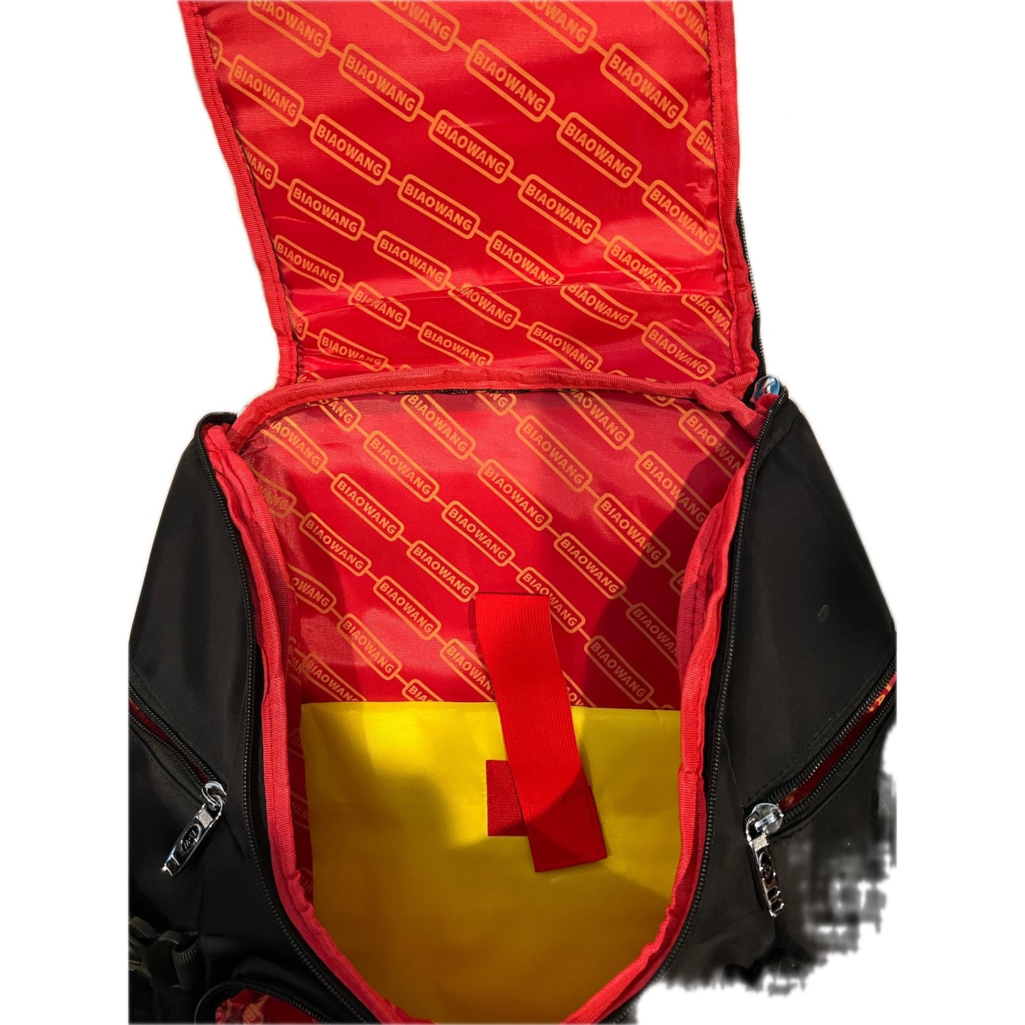Sac à dos étanche BiaoWang pour ordinateur portable Noir Rouge