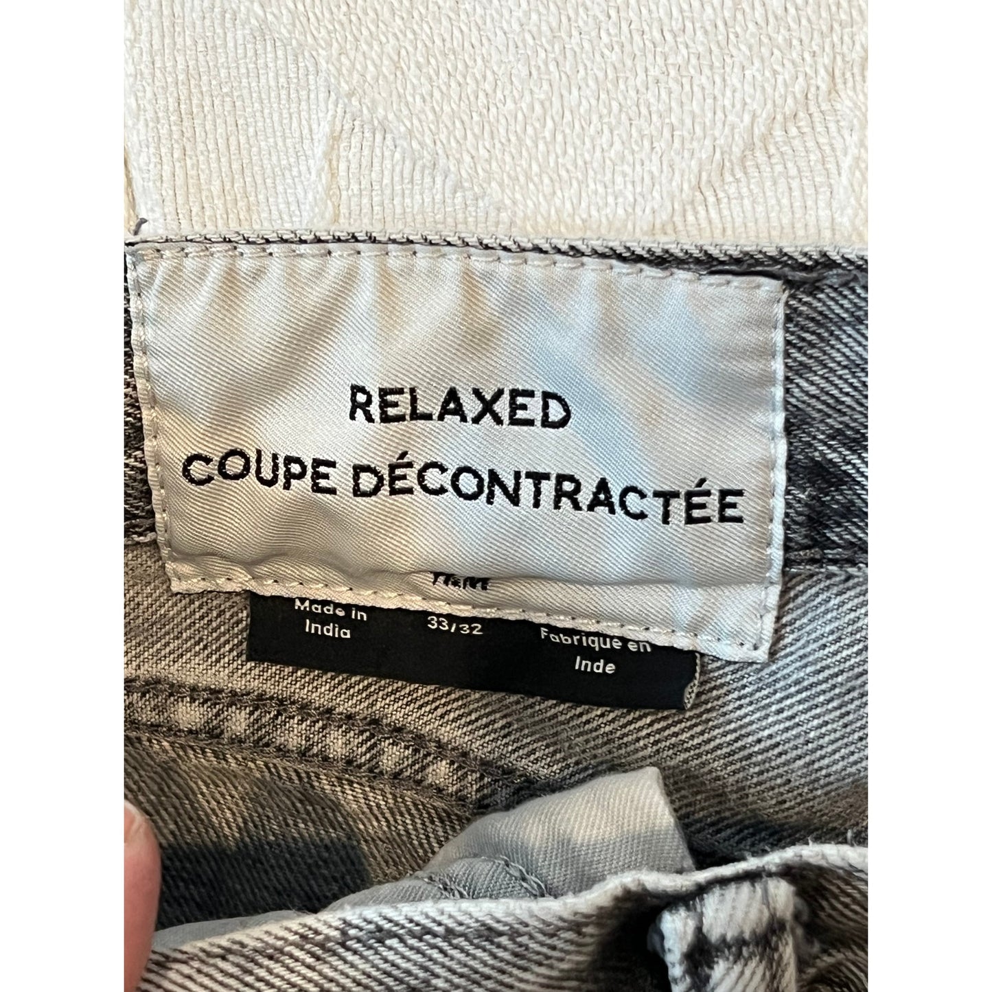H&M Jean gris décontracté Homme 33x32