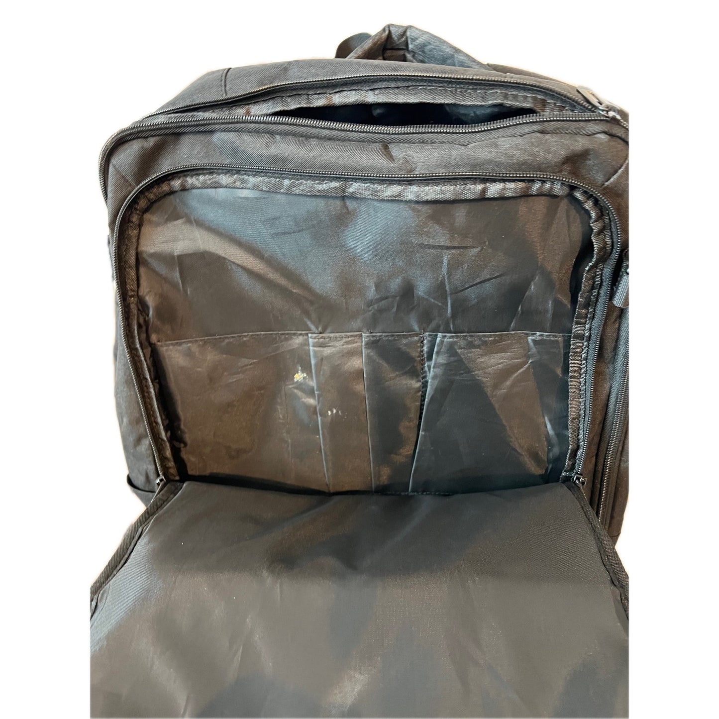 Target Charging Clamshell Black Padded Charging Backpack