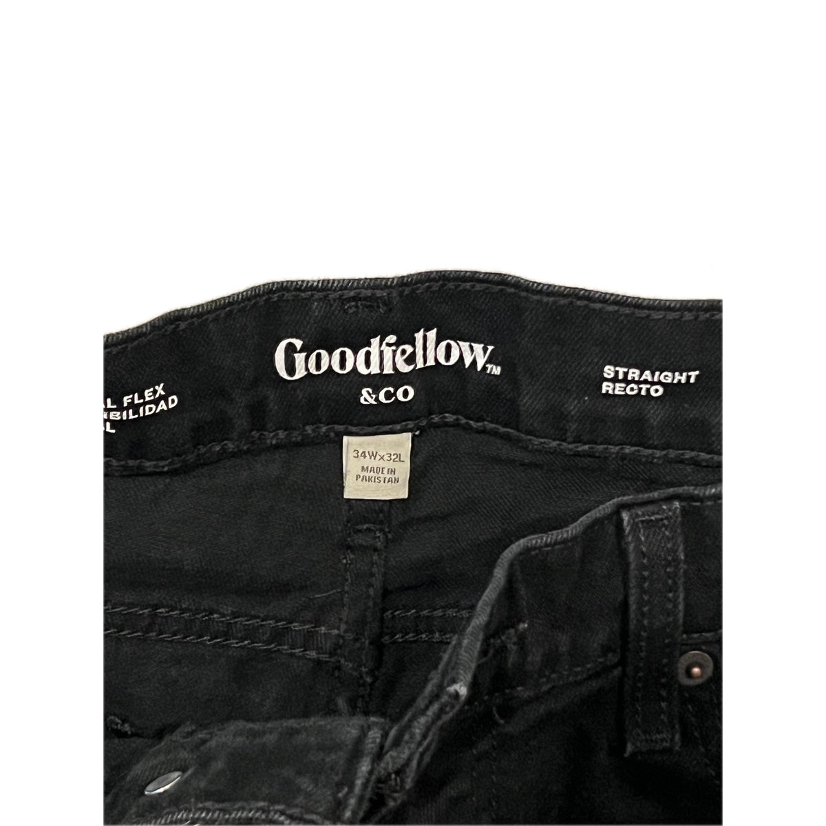 Goodfellow Straight Black Jeans Mens 34x32