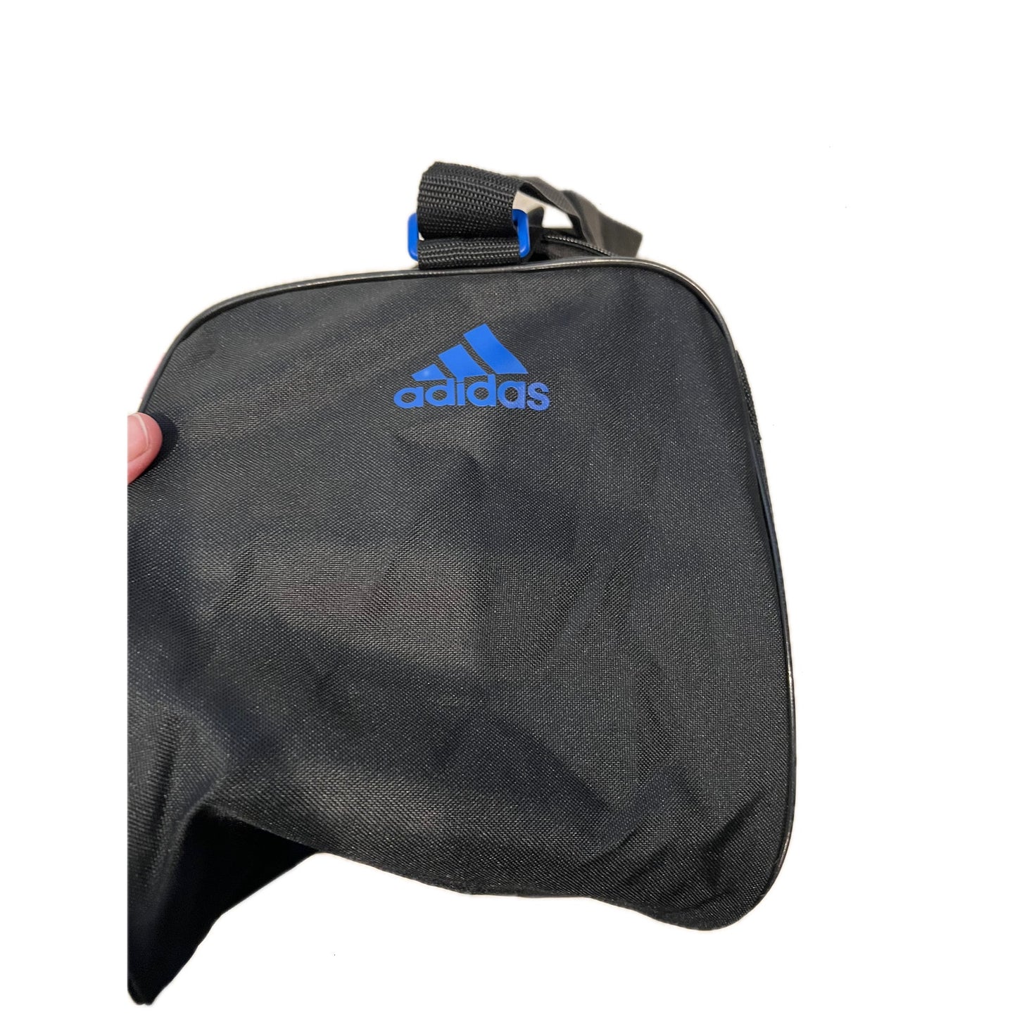 Adidas Defender Small 16"x10"x8" Blue Black Duffel Gym Bag