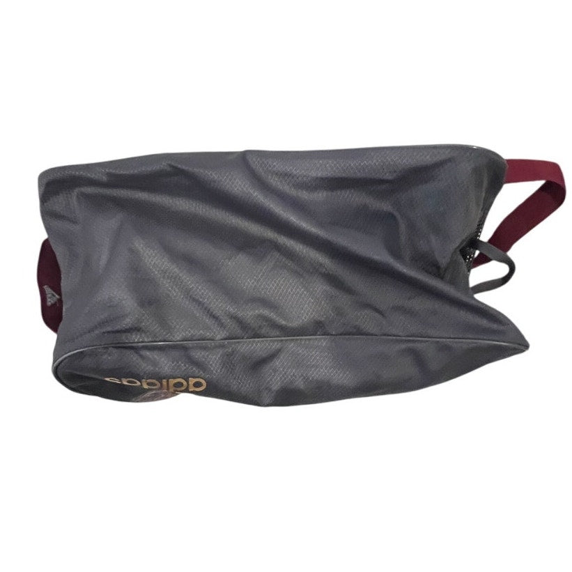 Adidas Defender Small Gray Black Gym Bag 18"x10"x12"