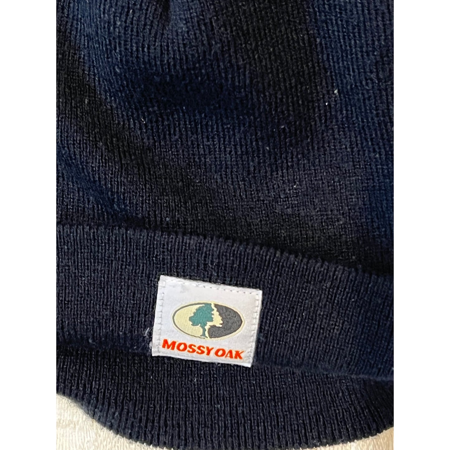 Mossy Oak Neon Black Knit Acrylic beanie winter Hat