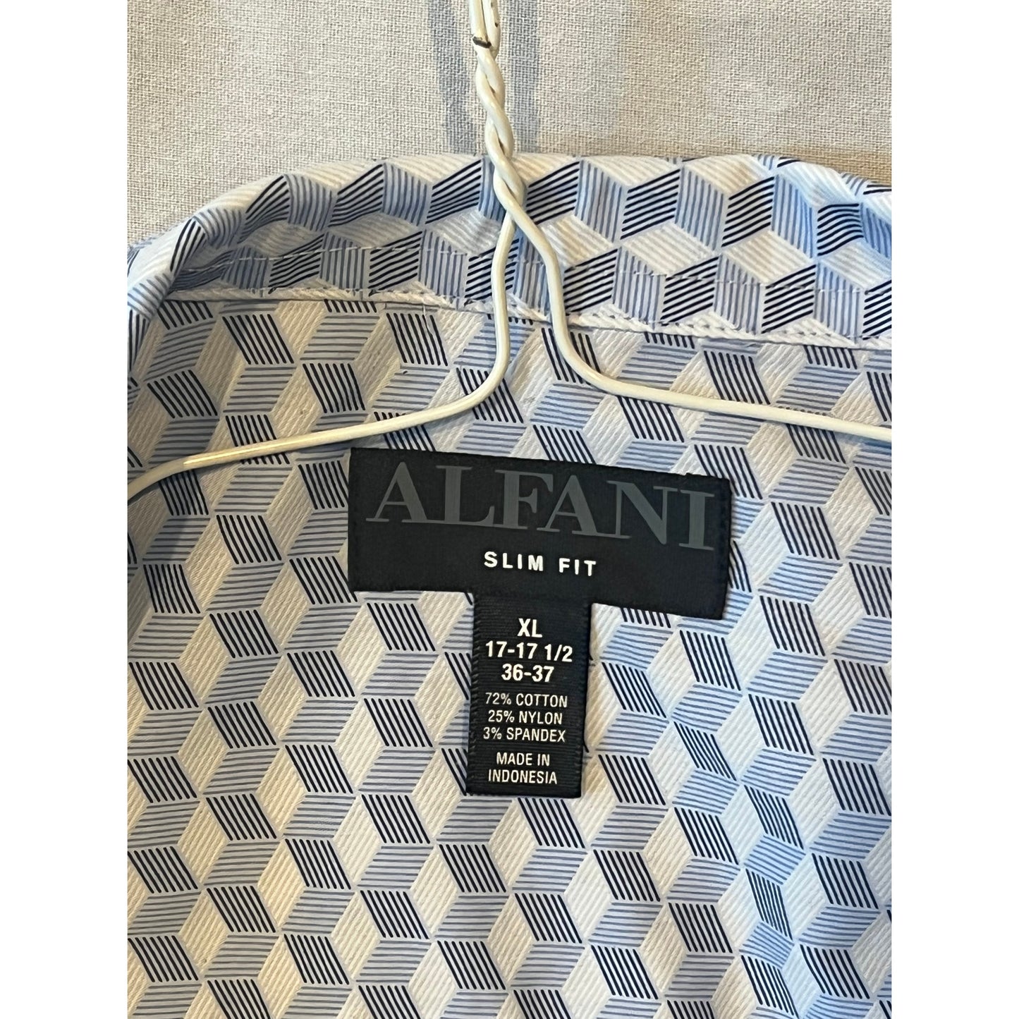 Camisa de vestir a cuadros Alfani corte slim