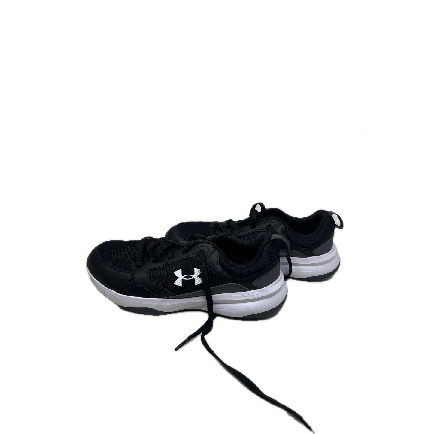 Under Armour Charged Edge Black Castlerock White Mens 9.5