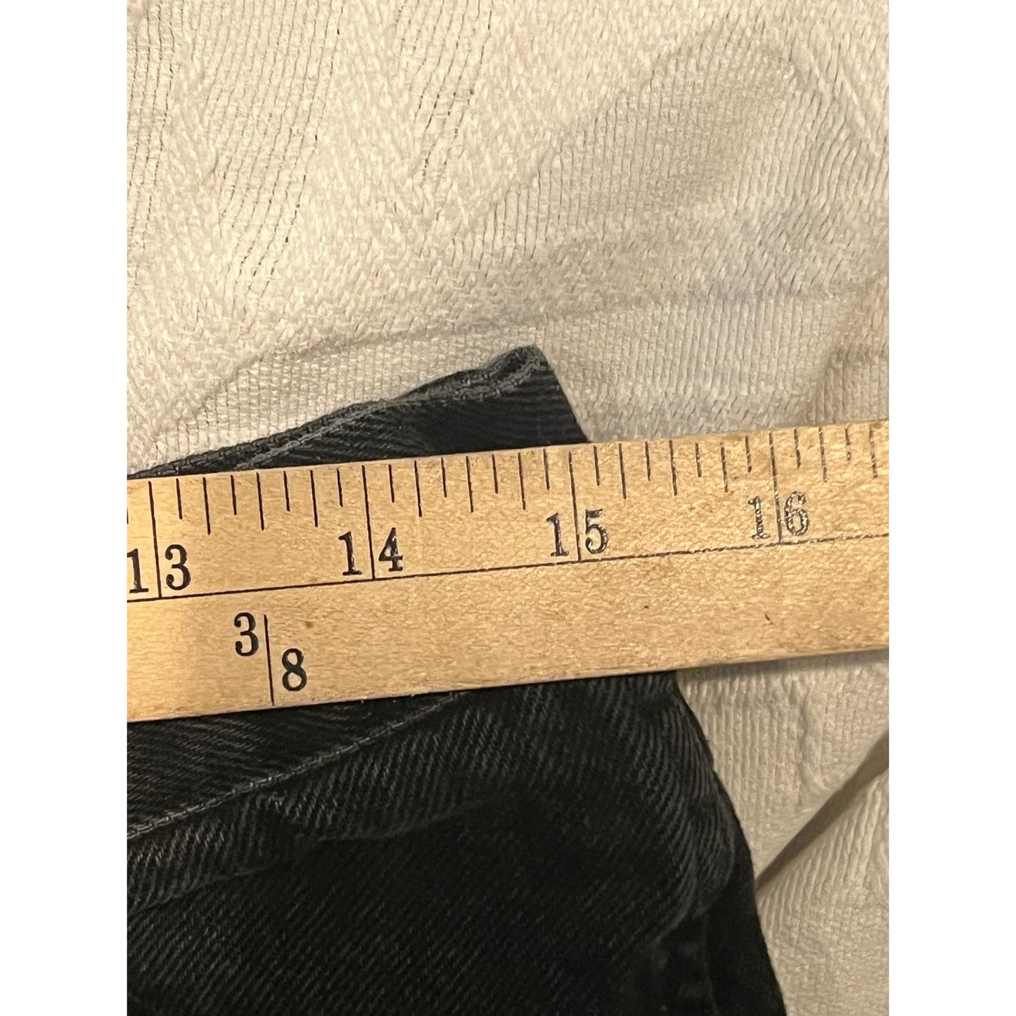 Rustler Straight Fit Black Jeans Mens 30x27