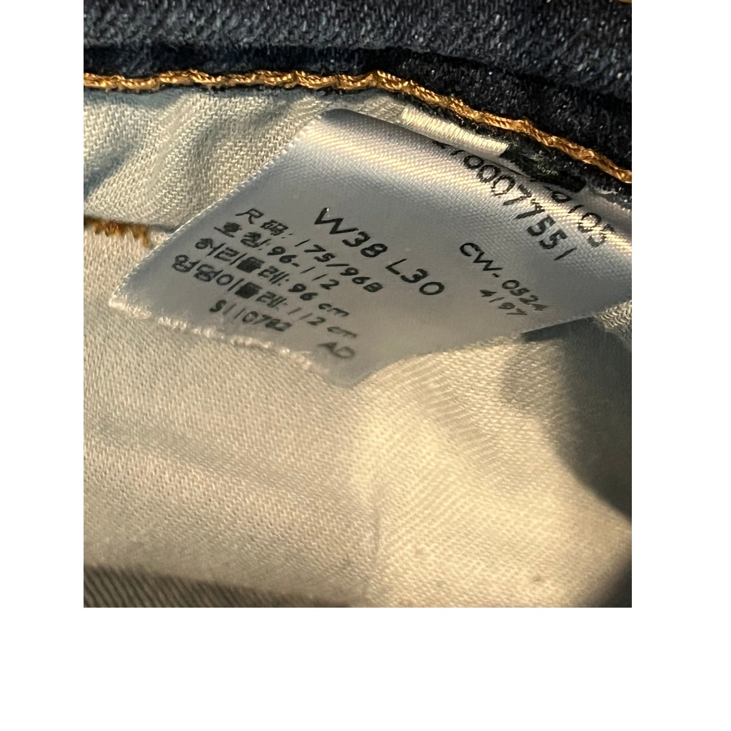 Levi's Signature Athletic Blue Jeans Mens 38x30