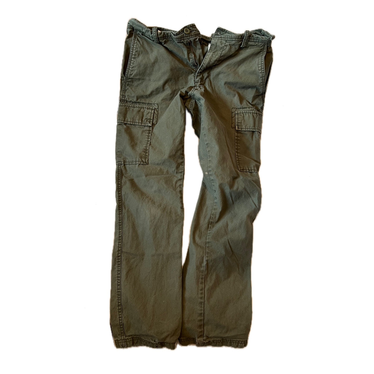 Old Navy Jean Chino Cargo Coupe Droite Vert 32x34