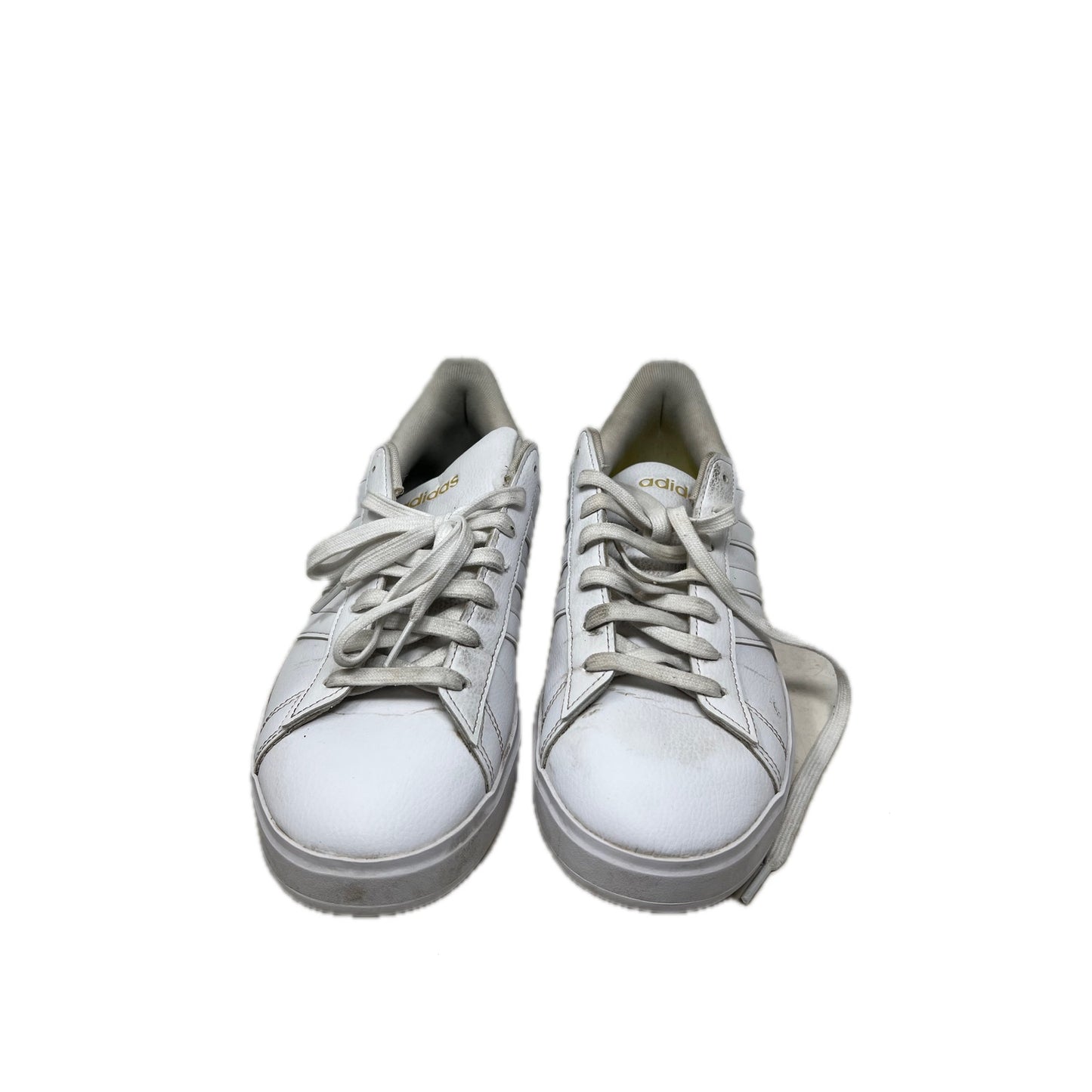 adidas Grand Court 2.0 Cloud White Gold Metallic Womens 11