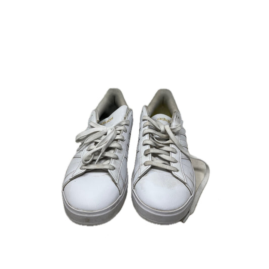 adidas Grand Court 2.0 Cloud White Gold Metallic Womens 11