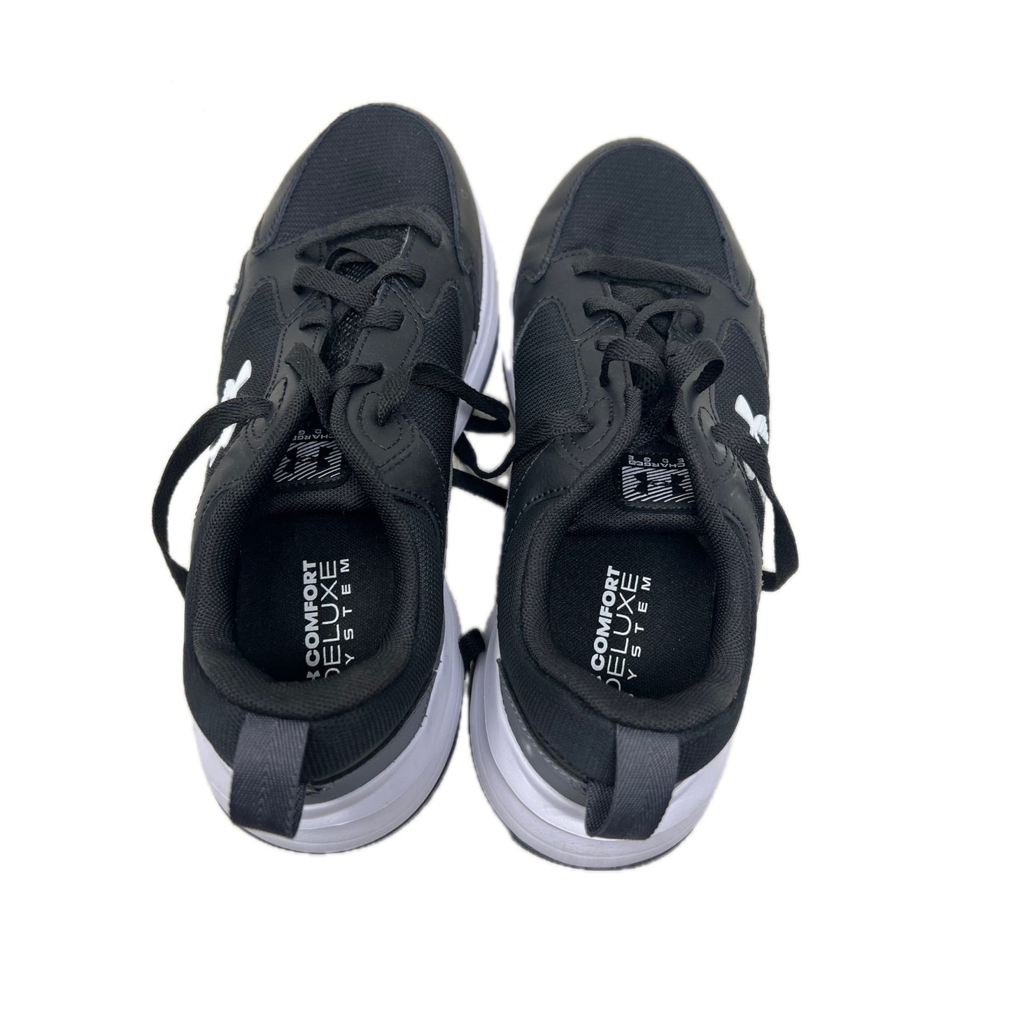 Under Armour Charged Edge Black Castlerock White Mens 9.5