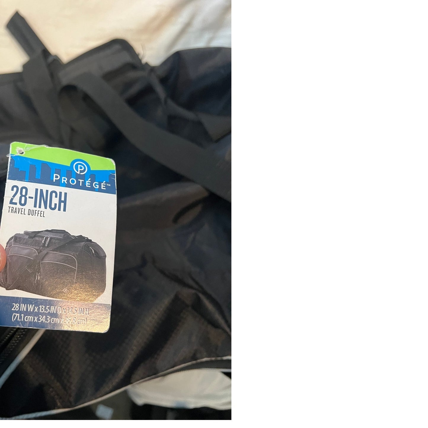 Sac polochon de sport et de voyage Protege 28 po, noir