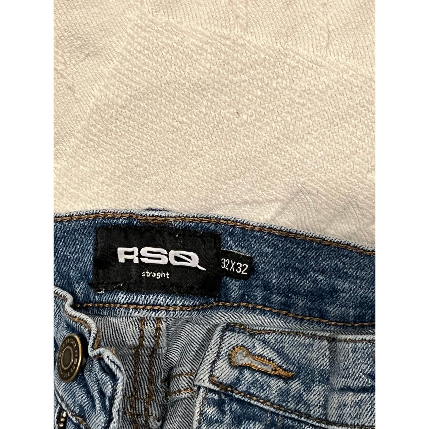 RSQ Jeans Azules Rectos Hombre 32x32