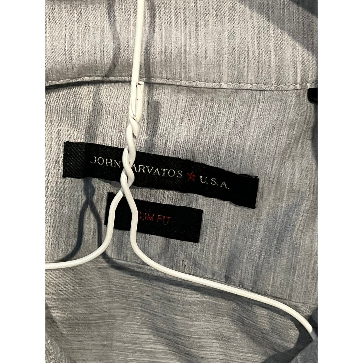 John Varvatos Gray Dress Shirt Mens L 16.5/32-33