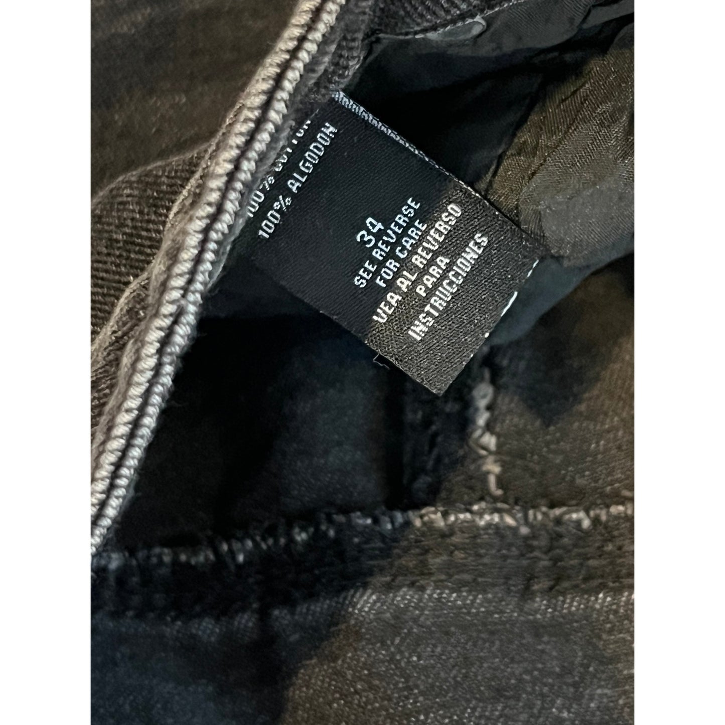 CJ Black Black Denim Jort Shorts Mens 34x10