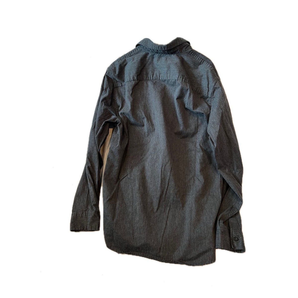 Wrangler Black Cotton Long Sleeve Button Up Shirt Mens M