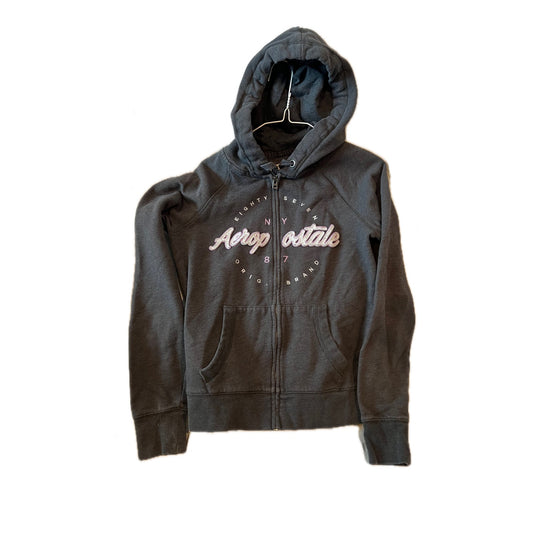 Aeropostale Full Zip Crop Top Pullover Hoodie Womans S
