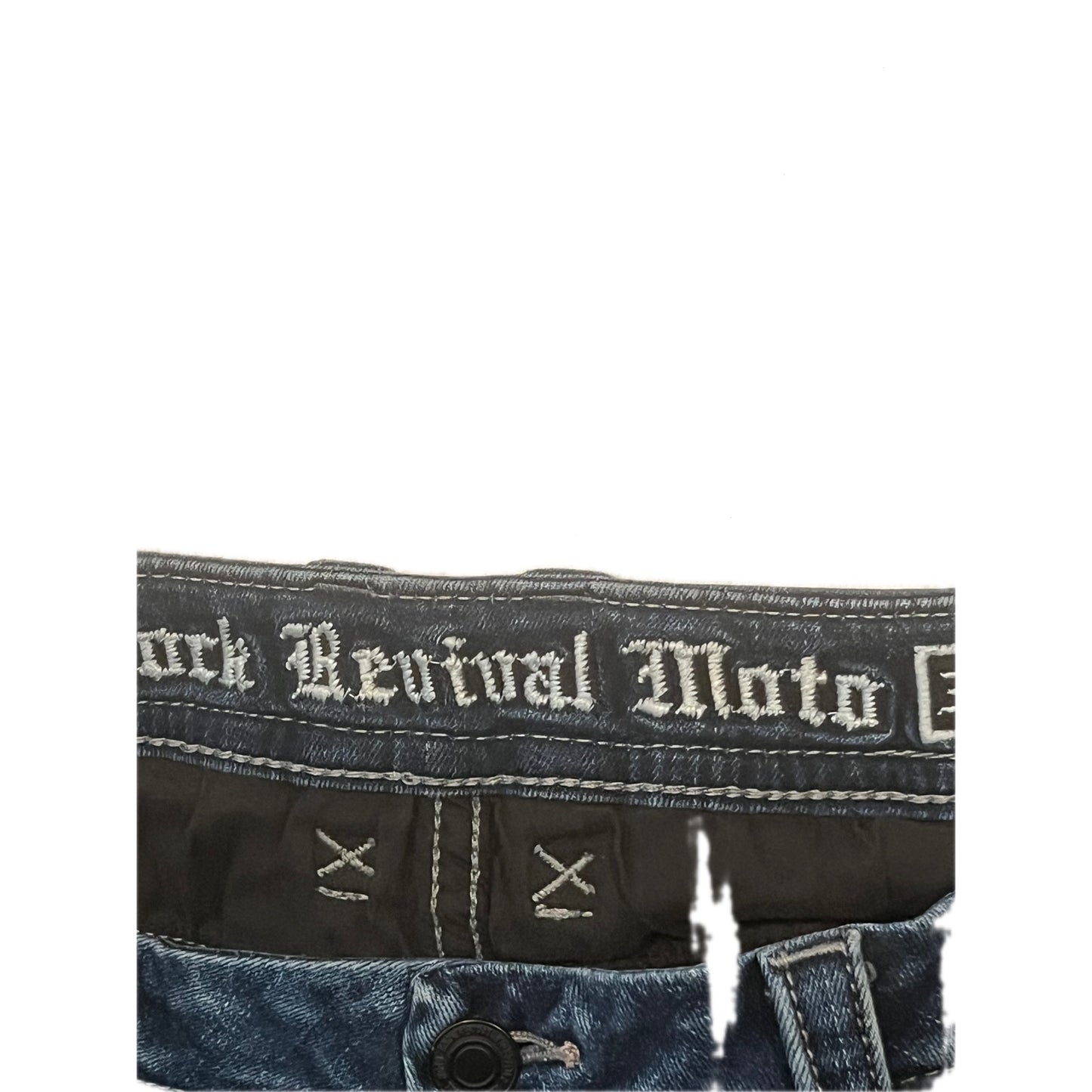 Rock Revival Moto Jeans Margot Desgastados 33x30