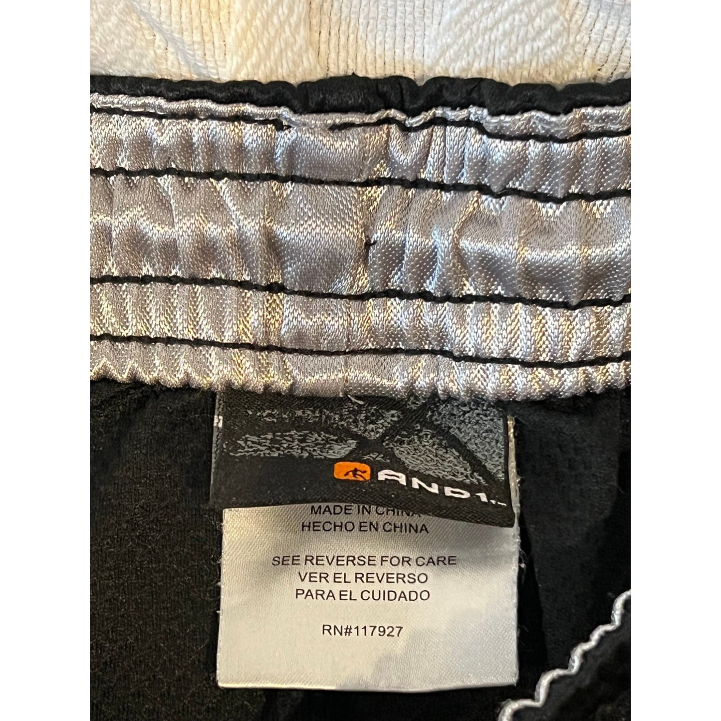 AND1 Black White Basketball Shorts Mens S