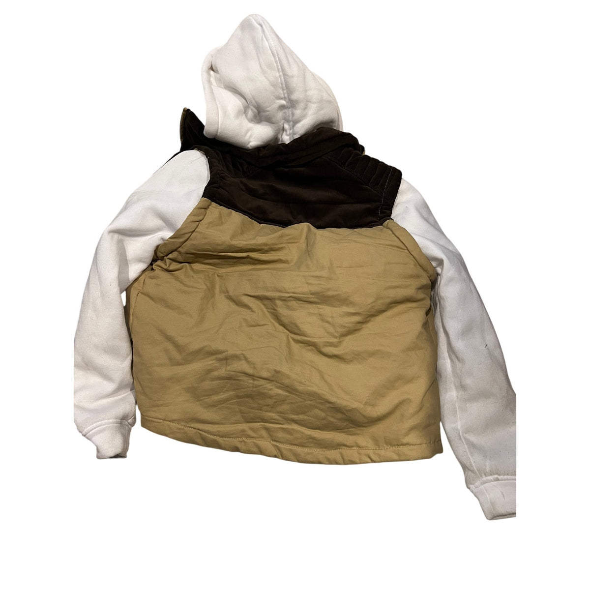 Distortion Hooded Fleece Vest Combo Jacket Mens Small