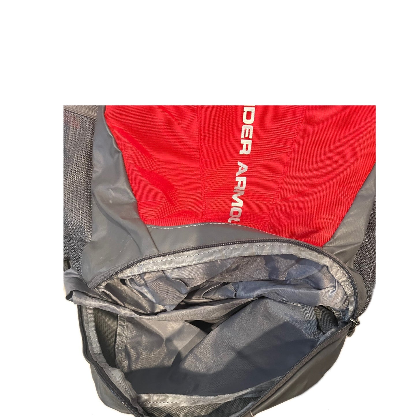 Under Armour Red Black Hustle 5.0 Backpack