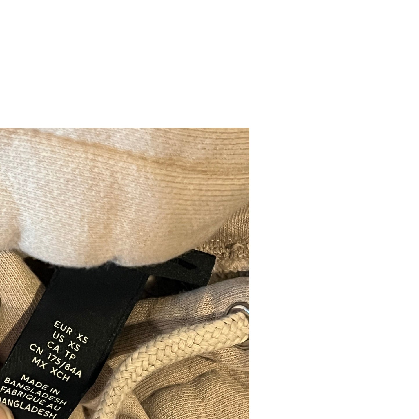 H&M Oversized Tan Hoodie Mens Small