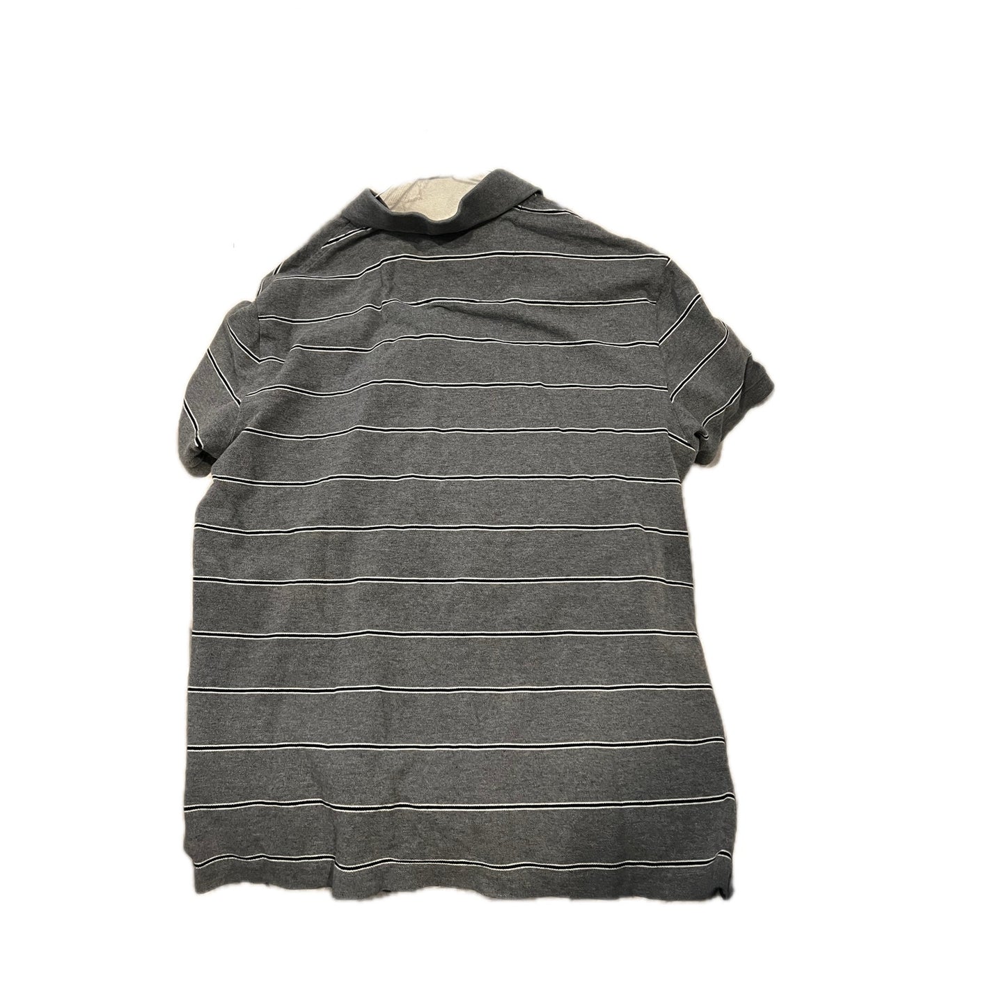 The Gap Gray Striped Polo Shirt Mens XL