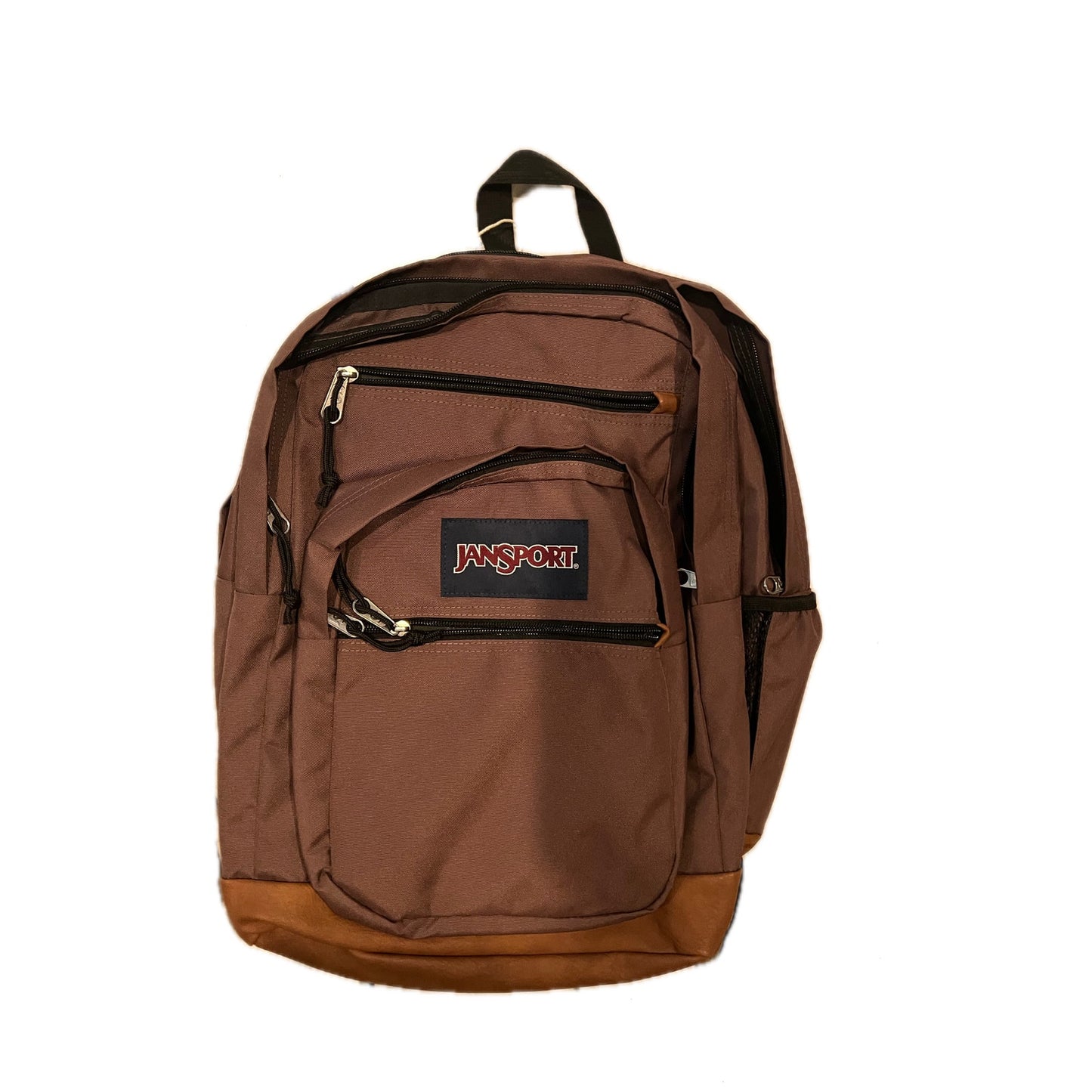 JanSport Cool Student School Backpack Black Brown Wine
