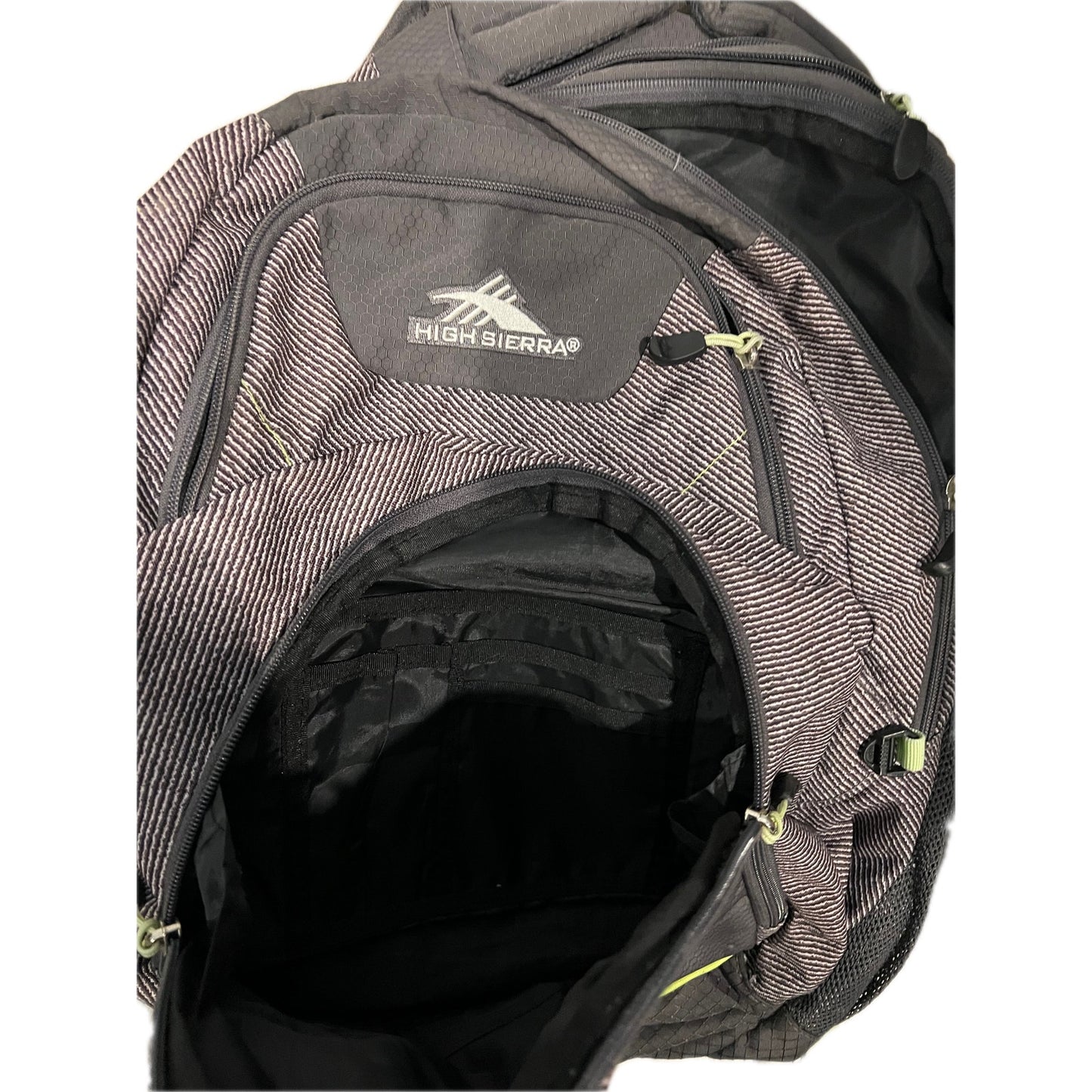 High Sierra FatBoy Backpack ~Green Gray