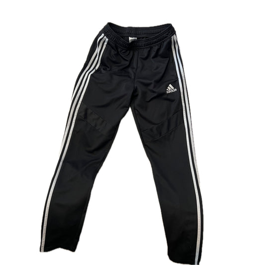 Pantalon de jogging Adidas zippé aux chevilles noir et blanc homme taille M