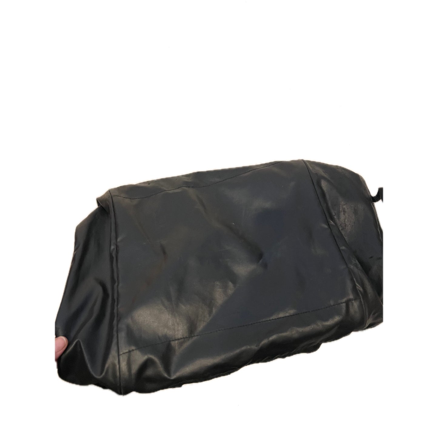 Adidas Faux Leather Medium 18"x12"x10" Black Duffel Gym Bag