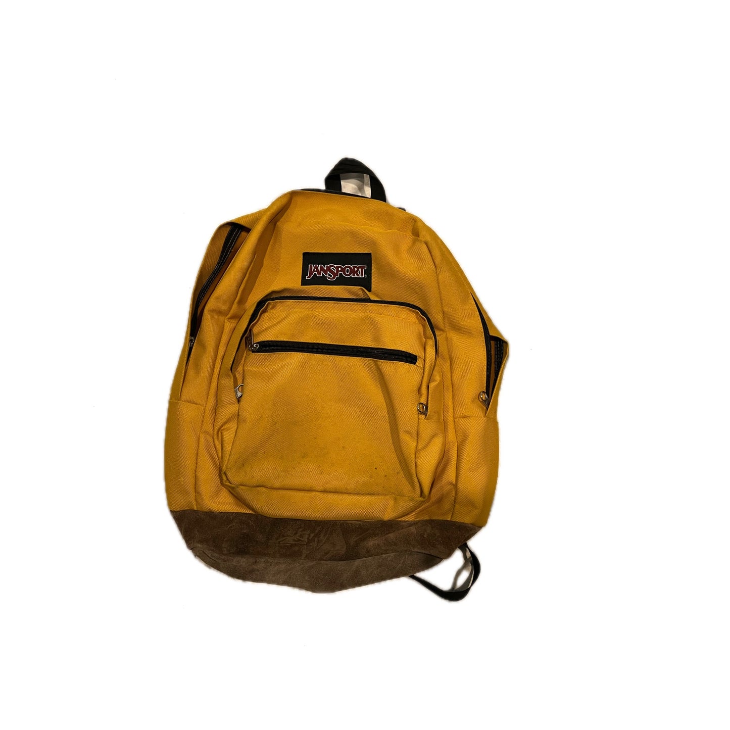 JanSport Right Pack 3 Section Yellow Brown Backpack