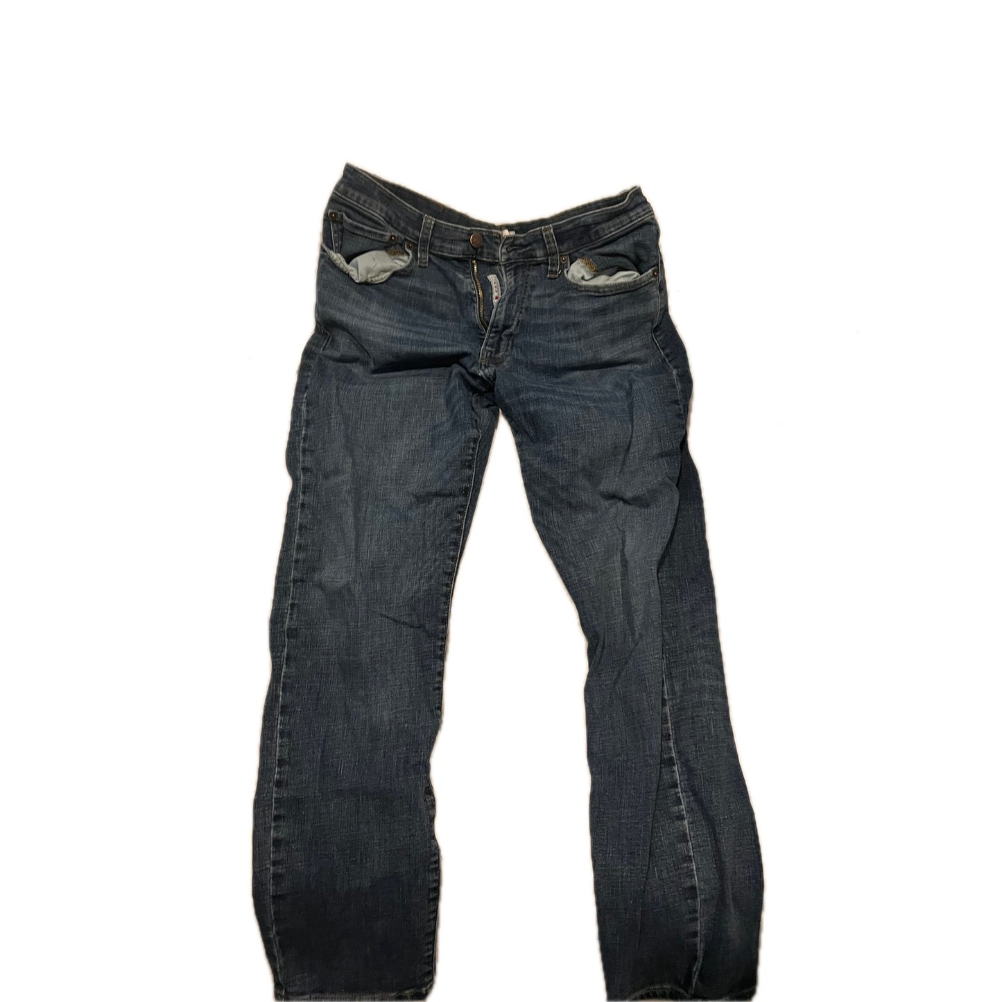 Lucky Brand 121 Slim Straight Blue Jeans Mens 33x32