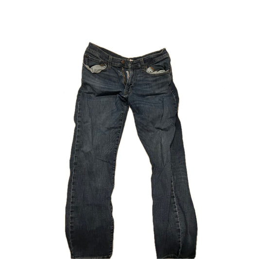 Lucky Brand 121 Slim Straight Blue Jeans Mens 33x32