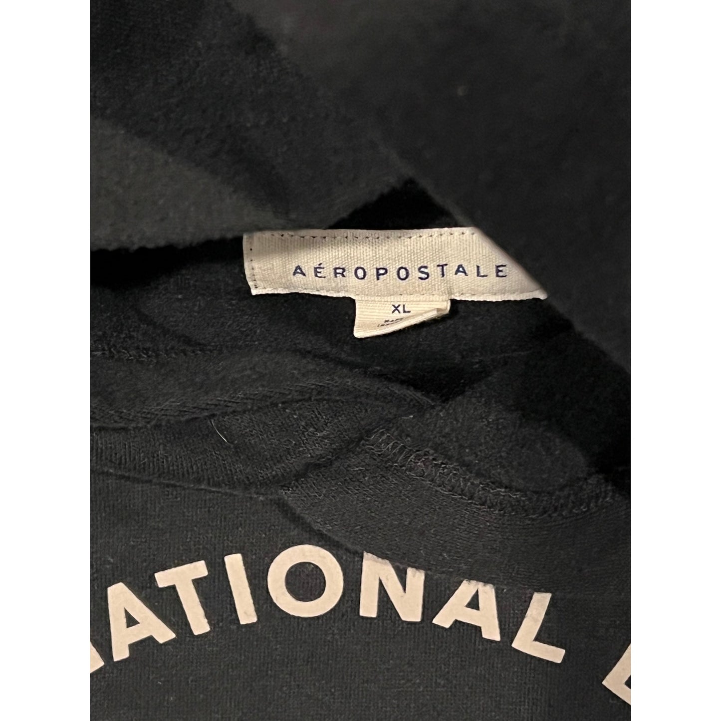 Aeropostale Black Pullover Hoodie Mens XL