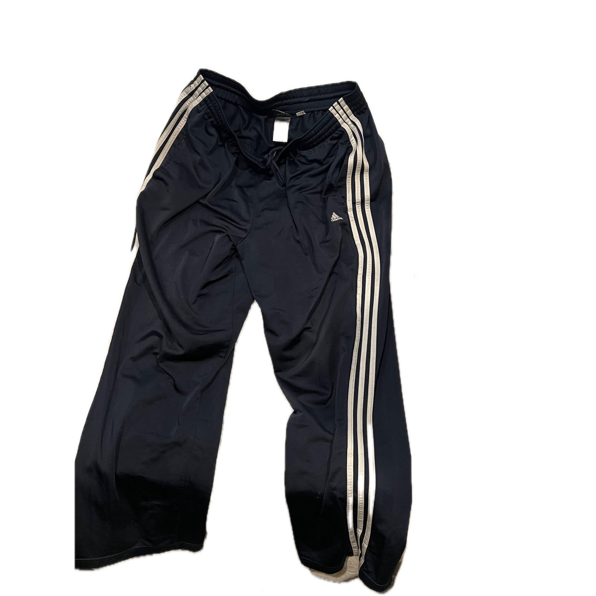 Adidas Three Strip Straight Ankle Trackpants Mens Large